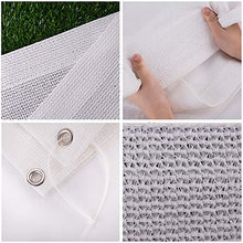 SDFGO Bianco Rete ombreggiante Artificiale Ombra 90% Decorazioni Giardino(Size:5 * 6)