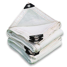 SDFGO 90% Ombreggiante La Rete Resistente ai Raggi UV, antistrappo, Antivento Rete ombreggiante Tessuto Ombra -Bianca(Size:2 * 3.5m)