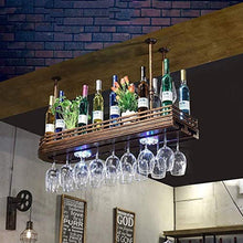 FGDSA Mensole galleggianti Portabottiglie in Legno massello Portabottiglie per Vino Portabottiglie per Bicchieri da Vino Capovolto Portaoggetti Retro per casa (Dimensioni: 60 cm)