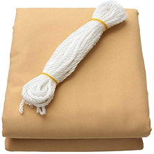 LINGXING Vela Ombreggiante, Tettuccio Parasole da Giardino Resistente all'Acqua Rettangolare 96,5% Blocco UV con Corda Libera (3X6m,Beige Giallo)