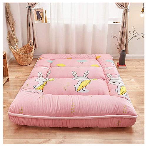 Jjwwhh Materasso Futon in Cotone Piuma, Materasso per Pavimento Autunnale e Invernale, Materasso Pieghevole dormitorio per Studenti Spessore 7 cm/A / 90 x 200 cm