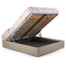 Goldflex - Letto SOMMIER Contenitore Matrimoniale Imbottito MOD. Aida, con Rete