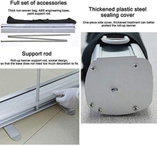 Topniu. (Usando in affari) Roll up Banner roll up Banner trasparente |Guardia starnuti in piedi per pavimento, scudo di distanziamento sociale, protezione dello sputo, schermo in PVC, staffa in lega d
