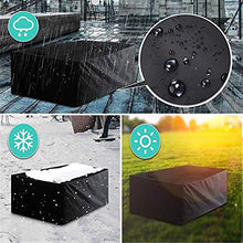 Nero Coperture per Mobili da Giardino Telone Impermeabile Anti UV Panno Oxford A Prova di Vento A Prova di Polvere per Giardino Terrazza Parco, Personalizzabile GHHQQZ
