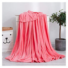 DSLK Hot Home Tessile Flanella Coperta Ponderata Super Calda Morbida Coperte Solide Tiro Tranquillità Coperta Ponderata (Color : Watermelon Red, Size : 120x200cm)