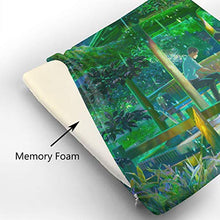 ALBXSWRR The Garden Of Words Rain Cuscino quadrato alla moda, universale per quattro stagioni, che può alleviare la pressione e rilassare i muscoli dell'anca.