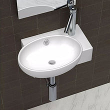Tiauant Ferramenta Igienitari Lavabo LavabosLavabosLavabosLavabo da bagno Ceramica Bianco con Foro di troppopieno. Dimensioni: 41 x 28 x 12,5 cm (L x P x A) Lavabo da appoggio bianco