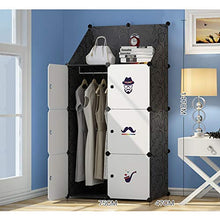 Guardaroba Semplici Bambini Armadio casa Camera da Letto Panno di plastica del Bambino del Tessuto Semplice Bagagli Moderna Hanging Assemblea Armadio XINYALAMP (Color : A)