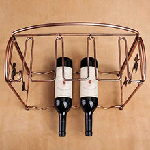ACUIPP Controsoffitto Multifunzione 4 Bottiglie Bottiglie Del Vino Display Del Vino da Appoio Del Ferro da Appoio Del Ferro da Appoio Del Vetro Del Contenitore Del Vetro Di Vetro Moderno Design Minim