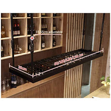 Soffitto Elegante Semplicità Industriale Retrò Bicchiere da Vino Elegante Semplicità Rack Ferro Metallo Display Creativo Invertito Alto Vetro Rack Bar Ristorante Cucina Galleggiante Portabottiglie Su