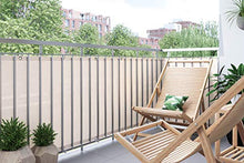 jarolift Copertura per Balcone Traspirante, Telo di Rivestimento e Protezione per Balcone 600 x 75 cm Avorio