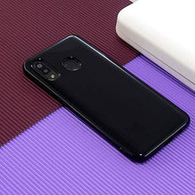 CrazyLemon Custodia per Samsung Galaxy A20e, simpatica custodia protettiva antiurto silicone trasparente tinta unita trasparente in gelatina morbida in silicone sottile - Nero