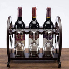 Wine Rack, Vino Rack supporto di vetro di vino continentale creativo di legno solido Indipendente Contro calice di vetro di vino di stoccaggio Rack Wine Rack Cabinet Living Room decorazione della casa