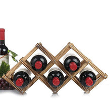 Wine Rack Portabottiglie in legno autoportante per tavolo bar o bancone moderno design minimalista facile assemblaggio vini dolci e secchi per piccola casa bar bagnato Bottiglia Di Vino Rack