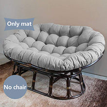 ZWPY Cuscino Doppio Papasan Grigio, Cuscini per sedie a Cesto sospesi-Nessuna Sedia, Cuscino per Sedia Amaca a Uovo Appeso per Giardino con Patio