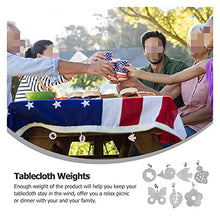 Clip per tovaglia decorativa 7 pz Tovaglia Pesi Pesisca Copertura da tavolo in metallo clip pendente supporto fibbie fai da te Panno appeso Picnic Table Cover Decorazione per la festa nuziale pic-nic
