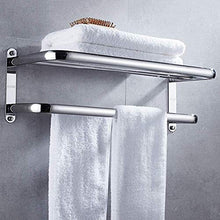 AINIYF Bagno Bagno Doccia Mensola Organizzatore Parete Punch Libero dell'Acciaio Inossidabile 304 2 Tiers portasciugamani, 2 Metodi di Installazione, 2 Formati (Dimensione: 50x24.5x20cm)