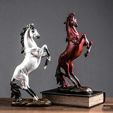 LOYWT Decorazione Cavallo Nordico Sala Studio Armadio TV Armadio Vino Domestico Artigianato Creativo-Cavallo Bianco