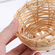 Yardwe 7Pcs di bambù Nido di Uccello Handmade Nido di Uccello con Ganci Colibrì Casa Canarino Rondine Finch di Pasqua Rustico Casa Colonica di Nidificazione Decorazione
