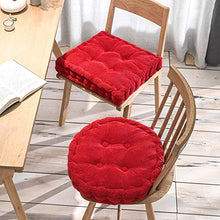 Xpnit - Cuscino per sedia, quadrato, rotondo, 10 cm di spessore, cuscino per sedia da pranzo, cuscino per schienale (45 x 45 x 10 cm, rosso)