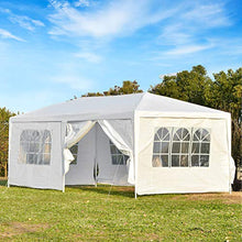 Outsunny Tendone Gazebo 6x3m con Pareti Laterali Rimovibili, Porte e Finestre per Giardino ed Esterno in Metallo, Bianco