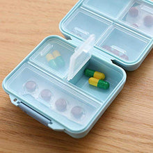 BGSFF Portapillole settimanale Organizer 7 Griglie per ridurre l'odore Scatola per medicinali da Viaggio Tromba Blu Staccabile