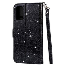 Artfeel Cerniera Portafoglio Custodia per Samsung Galaxy S20 6.2 Pollice,Cover Bling Luccichio Pelle Caso con Porta Carte,Flip Chiusura Magnetica Supporto Cover con Tasca Cinturino-Nero