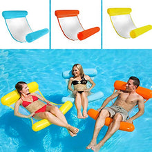 Vap26 - Amaca galleggiante per adulti, per piscina, lettino, in PVC, reclinabile, estiva, colore: blu