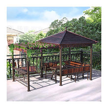 HLZY Gazebo da Giardino Gazebo for Patios, all'aperto Cortile Padiglione con Culla, UVA Rack con Tavolo e sedie, Giardino Gazebo for Patio Giardino Bar a Bordo Tettoia da Esterno