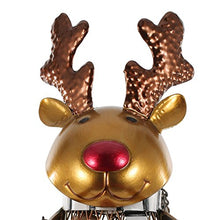Tooarts Netted Christmas Elk Wine Rack Supporto di vino animale Tappo di sughero Metal Craft pratico