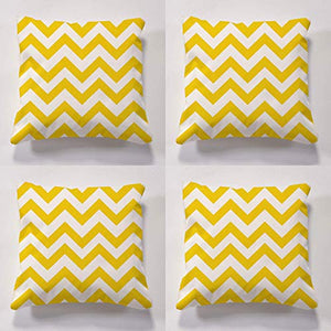 Set di 4 cuscini da giardino, 4 cuscini da esterni, 4 cuscini Cheveron Cushiosns perfetti per interni ed esterni