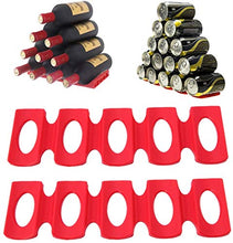 iZoeL 2 pz Portabottiglie Vino Lattine, Silicone Portabottiglie Universale, Per Frigo Portabottiglie Bottiglia Vino Birra