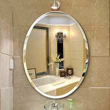 RXDP Specchio bagno, specchio cosmetico ovale fissato al muro, senza bordo Elegante e bello / 60cm×80cm