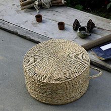 LTINN Cuscini di Paglia, Spessi pastorali circolari Intrecciati a Mano, tappetini in Rattan meticolosi e compatti per la Cerimonia del tè, tappetini per Yoga da Meditazione, Forte praticità
