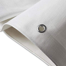 WSHA Tarpaulina Bianca Resistente alle intemperie, Telo Resistente con Occhielli e Bordi rinforzati, per mobili da Giardino Copertina per Camion a Effetto Serra,6X8M