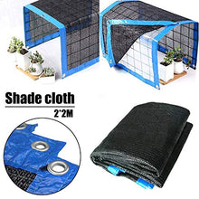 BYWWANG 2x2M Balcone Addensato Schermo Solare Coperta Isolamento Termico Rete di Protezione Solare Gancio a Rete Giardinaggio Piantare Ombra Rete
