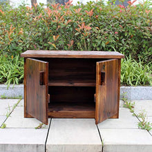 Cassapanche e bauli Giardino armadi carbonizzato solido scarpe di legno Veranda Modifica Sgabello Garage utensili e articoli vari Governo di immagazzinaggio esterna Balcone Cortile Governo di immagazz