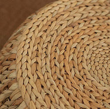 TONGS Poggiapiedi in Rattan Tavolino Sgabello Rotonda Del Piede Sgabello, Stile Rustico Paglia Divano a Panca Scarpe - Arredi Casa