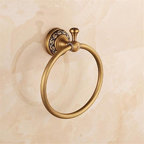 MBYW Portasciugamani Moderno Portasciugamani Elegante per Il Bagno di Moda Antico Europeo Bronzo portasciugamani portasciugamani Bagno Asciugamano Anello portasciugamani Ciondolo di stoccaggio Cucina