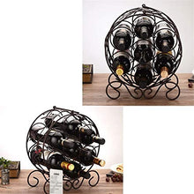 Classico Freestanding Wine Rack bottiglia di vino 7 bottiglie di vino Rack Elegante supporto del banco di Ferro Gabinetto bottiglia bagagli stand Organizzatore controsoffitto mensola for la casa compl