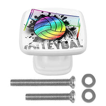 Calcio arcobaleno 4 PCS Pomelli per Porta, Pomolo per Mobile, Pomelli per Mobili con Viti, Maniglia per Armadietto, Pomelli per Porta, Pomelli per Cassetti per Porta, Armadio, Cassetto e Credenza