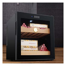EVEN Humidor per Piccoli sigari, Porta in Vetro temperato e cassetti a 3 Strati - Fino a 250 sigari