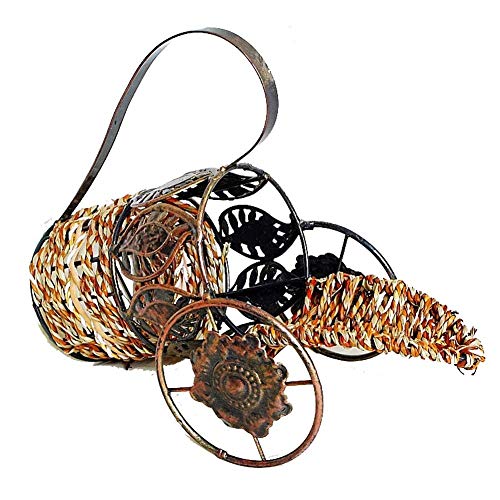 WEI-LUONG cremagliera Rattan Vino, Vino Rack Stabile, Accessori for la casa, Wine Rack di Esposizione del Supporto in dispensa Cantina Cucina Soggiorno Standing di immagazzinaggio Mensola Libero Wine