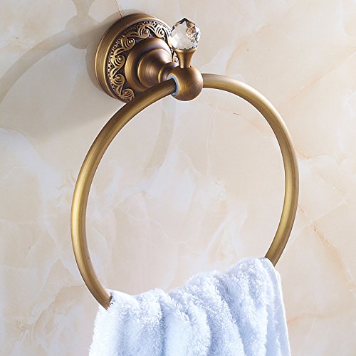 MBYW portasciugamani Moderno Portasciugamani in Rame Portasciugamani antichi, Anello portasciugamani Anello portasciugamani Anello portasciugamani in Bronzo Anticato con Pendente per Bagno