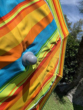MLI Ombrellone a 8 Stecche da Giardino o Spiaggia da 220 cm Deluxe Con Sacca Inclusa Fantasia Tipo A 96515DELA, Regolabile in Altezza, con Sfiatatoio e Palo con Punta a Vite