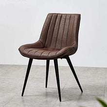 KANULAN Sgabelli Bar Semplice Cucina Dining Chair vestirsi di Pelle Sedie Pianale da Cucina Ufficio Lounge Chair Living Room (Color : Brown)