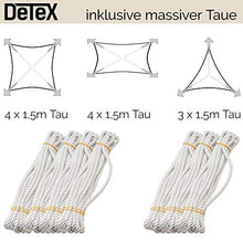 Detex Tenda a Vela Triangolare 4x4x4m Protezione Raggi UV50 Tessuto Oxford Idrorepellente Protezione dal Vento tendone da Sole Giardino Parasole terrazza Esterni