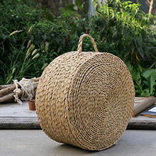 LTINN Cuscini di Paglia, Spessi pastorali circolari Intrecciati a Mano, tappetini in Rattan meticolosi e compatti per la Cerimonia del tè, tappetini per Yoga da Meditazione, Forte praticità