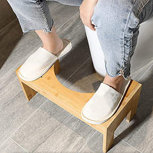 OUKANING Sgabello WC Regolabile in Altezza, Sgabello WC in Legno, vasino Tozzo, Gradino WC 45 x 25 x 22,5 cm