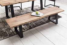 KadimaDesign Ristorazione Bank Gaya accedere Panca in Legno massello Panca di Legno di Acacia 180x40cm Essbank banco di Cucina in Legno Naturale Rustica Robusta